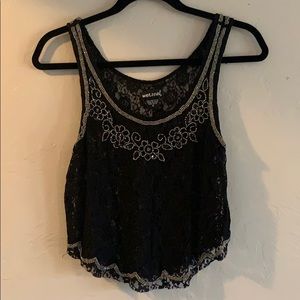 Black lace top